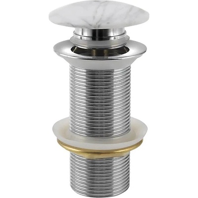 Sapho - Слив за умивалник BLOK Ø 6, 6 см carrata/бял (SH0772)