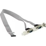 Supermicro Изход за задна платка db9/m ДО 2x10f/p2.00, w/dual cbl-cdat-0604 (cbl-cdat-0604)