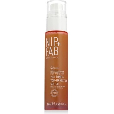 Nip + Fab Replenish 2in1 Tone & Top-Up Mist SPF50 спрей за лице с uv защита 75 ml за жени