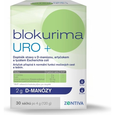 Blokurima URO+ 2 g D-manózy sáčky 30 x 4 g – Zboží Dáma