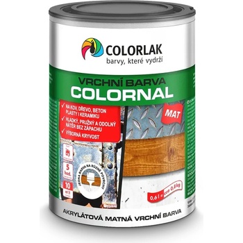COLORLAK Colornal MAT V-2030, Čierna C1999, 2,5 l