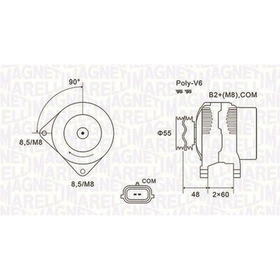 Alternátor MAGNETI MARELLI 063731974010