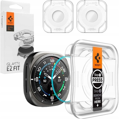 Spigen Glass tR EZ Fit 2 Pack, transparency - Samsung Galaxy Watch Ultra AGL08349