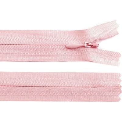 Spirálový zip skrytý No 3 délka 45 cm Varianta: 136 pudrová, Balení: 1 ks