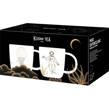 Kusmi Christmas 2025 Чаши балон и астронавт, бели, 2 бр (5000001117)