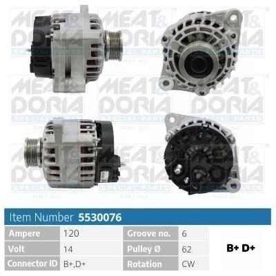 Alternátor MEAT & DORIA 5530076