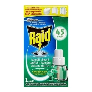 Raid Elektrický odparovač s tekutou náplňou eukalyptus-náplň 27 ml