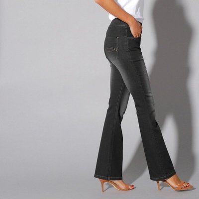 Blancheporte Bootcut strečové džíny černé