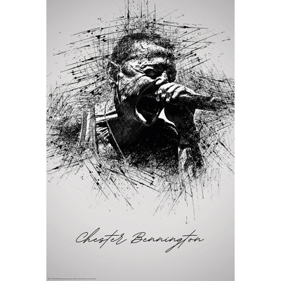 Plagát, Obraz - C. Bennington Sketch, 61 × 91.5 cm