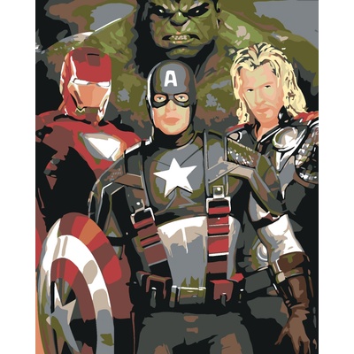 Zuty Malování podle čísel AVENGERS ASSEMBLE