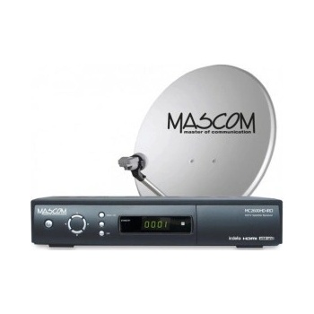 Set Mascom MC2600 HD + parabola 80 cm + monoblok