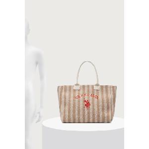 U. S. Polo Assn U. S. Polo Assn. чанта tote дамска от памук (BEU2P9180WCO)