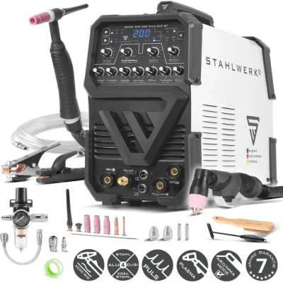 STAHLWERK Заваръчен апарат STAHLWERK AC/DC TIG 200 Pulse CUT ST/ 200А (6926)