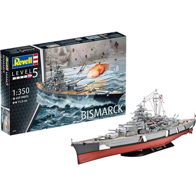 Revell ModelKit loď 05040 Battleship Bismarck1:350