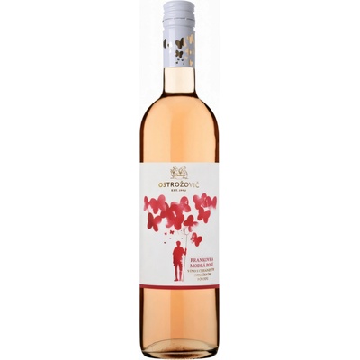 J&J Ostrožovič Frankovka Modrá Rosé 2023 10% 0,75 l (čistá fľaša)
