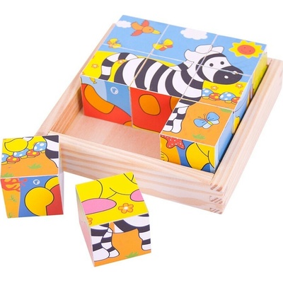 Bigjigs Toys kocky Baby barevné Safari