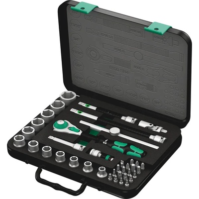 Wera 003596 Račňová sada Zyklop Speed 3/8" 8100 SB 4, palcová - 38 dielov