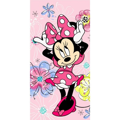 Jerry Fabrics Bavlnený froté uterák 70 X 140 cm Minnie Pink Bow