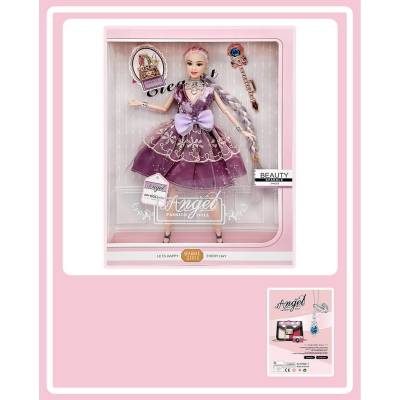 Armtoys КУКЛА С ДЪЛГА ПЛИТКА И ДАНТЕЛЕНА РОКЛЯ angel