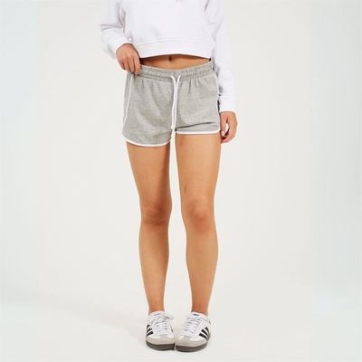 Brave Soul Къси панталони Brave Soul Running Shorts with Contrast Binding - Grey Marl/White