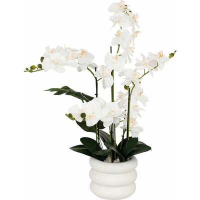 Atmosphera Umělá orchidej Mick v keramickém květináči, 80 cm