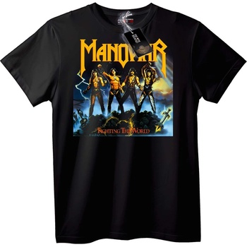 NOONEBRAND Тениска Manowar Fighting The World - XL, Black