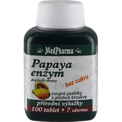 MedPharma Papaya enzym chew. 107 tabliet