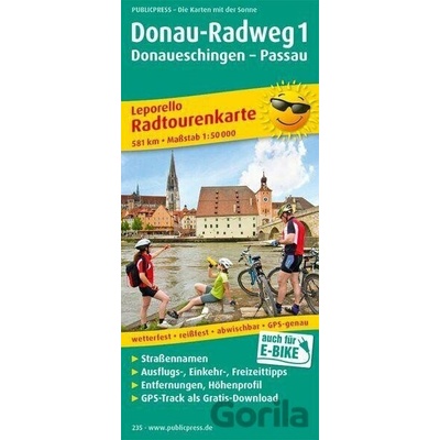 Donau-Radweg, 48 Teilktn.. Tl.1