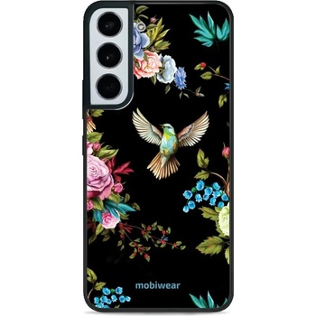 Pouzdro Mobiwear Glossy Samsung Galaxy S22 - G041G - Ptáček a květy