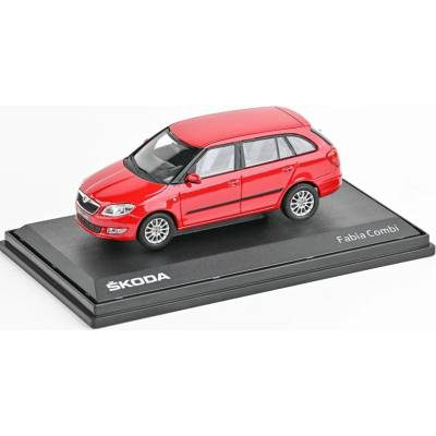 ABREX Škoda Fabia 2 Facelift Combi New logo červená 1:43