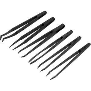 SPROTEK Антистатични esd пинцети Комплект от 6 броя stt523 st-t523 (st-t523)