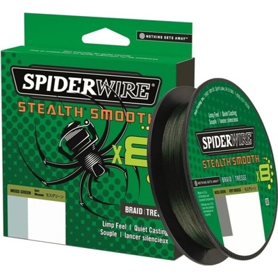 SPIDERWIRE Splietaná šnúra Stealth Smooth 8 Zelená 300 m 0,15 mm 16,5 kg