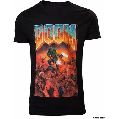Difuzed Bioworld Europe tričko Doom Classic Box Art černá