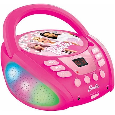 Svítící Bluetooth CD přehrávač Barbie