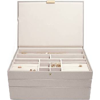 Stackers Ковчеже за бижута Stackers тройно supersize таупе (73793)