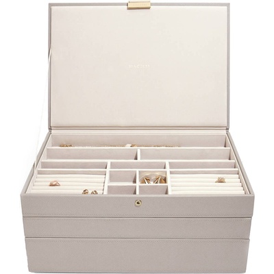 Stackers Ковчеже за бижута Stackers тройно supersize таупе (73793)