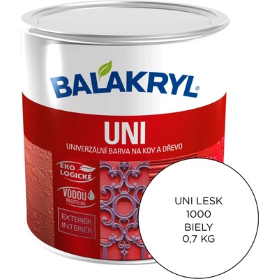 Balakryl Uni lesk 0,7kg Biela