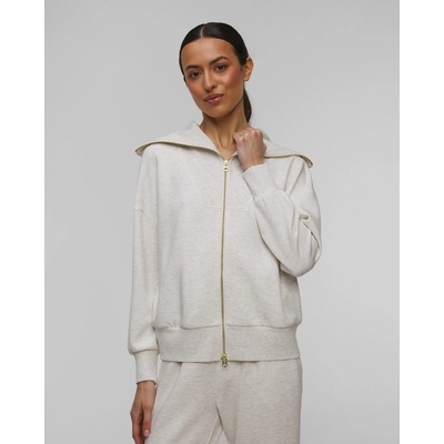 Varley Halley Zip Through Sweat sivá