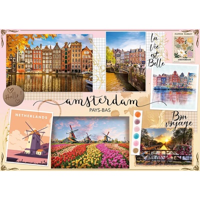 Nathan - Puzzle Holidays in Amsterdam - 1 500 piese