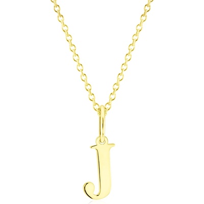 Gemmax Zlatý řetízek s písmenem „J“ GUSYN-43311-36261