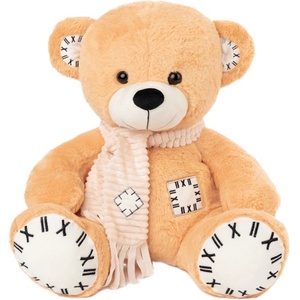 Амек Тойс Плюшена играчка Амек Тойс - Мече бежово с шал и кръпка, 48 cm (73109) - ozone