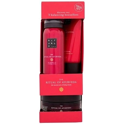 Rituals The Ritual Of Ayurveda telový krém The Ritual Of Ayurveda 70 ml + tělový peeling The Ritual Of Ayurveda 125 g + sprchová pěna The Ritual Of Ayurveda 50 ml darčeková sada