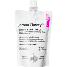 Carbon Theory Charcoal & Tea Tree Oil čistiaci pleťový peeling 125 ml