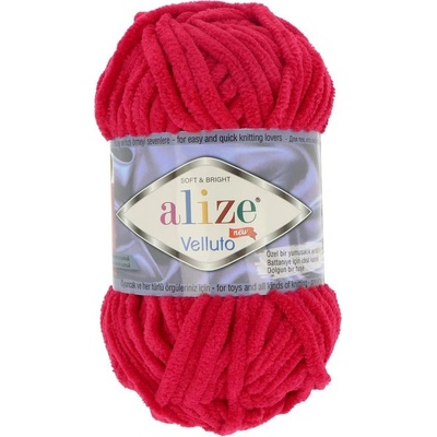 Alize Velluto 56 červená