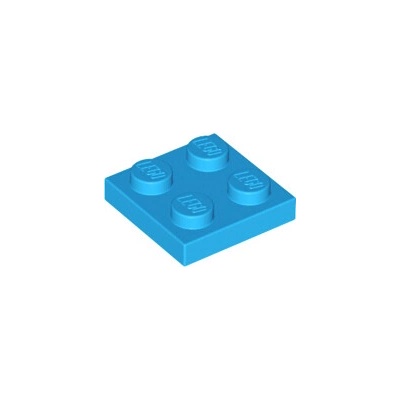 Lego 3022 Dark Azure Plate 2 x 2
