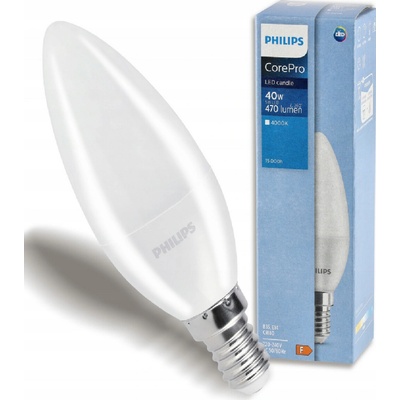 Philips LED žiarovka Corepro Premium E14 5W 470 Lm neutrálna biela