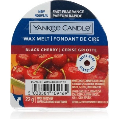 Yankee Candle Black Cherry vonný vosk do aromalampy 22,7 g