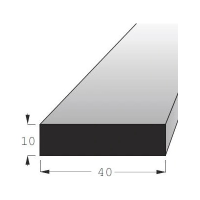 Hranolek 40x10mm, délka 70cm