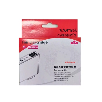 Compatible ГЛАВА ЗА BROTHER DCP J132/J152/J552/J752/J4110/MFC J470/J870/J4410/J4510 - HIGH CAPACITY - Magenta - LC123MXL (LC-123MXL) - PN BI-LC123XLM - NEOMAX (BI-LC123XLM)