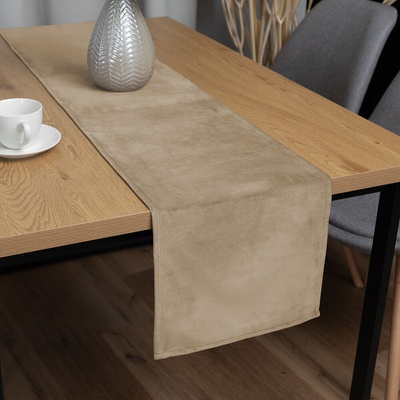 Biante Zamatový behúň Velvet Prémium SVP-045 Kávovo béžový 35x120 cm